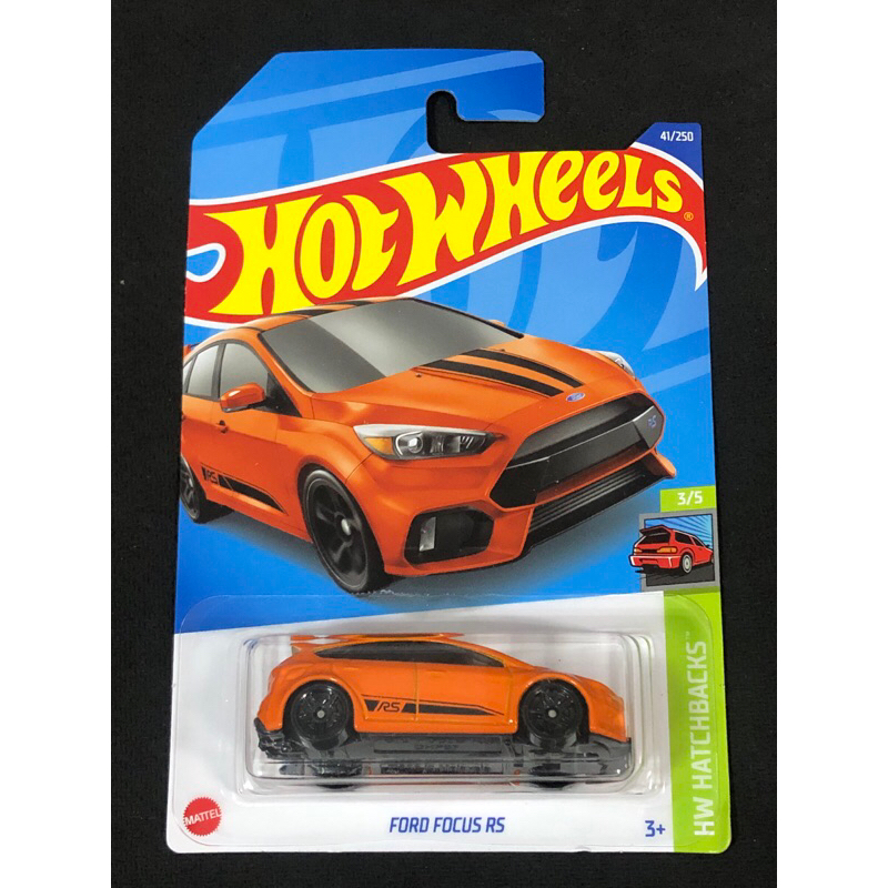 風火輪 hot wheels  福特 Ford 佛克斯 Focus Rs 橘色 普卡