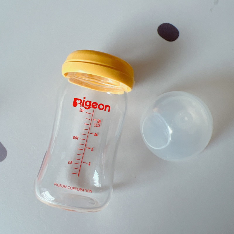 Pigeon貝親玻璃奶瓶寬口160ml 二手