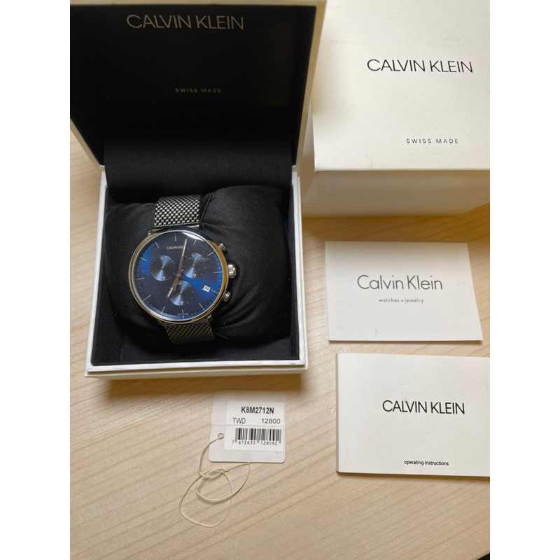 Calvin Klein全新寶島鐘錶（台北南昌店）正版公司貨，可以在台北捷運站面交，驗證商品