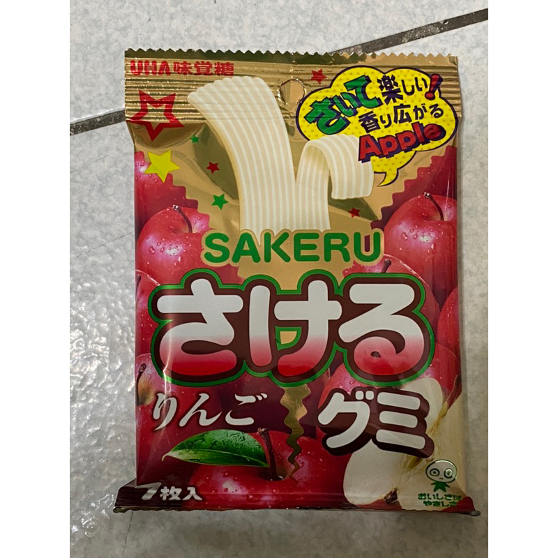 日本UHA味覺糖手撕軟糖蘋果味軟糖32.9克（期限2023/8）