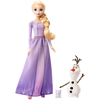 MATTEL 迪士尼冰雪奇緣-艾莎與雪寶組 娃娃 正版 美泰兒