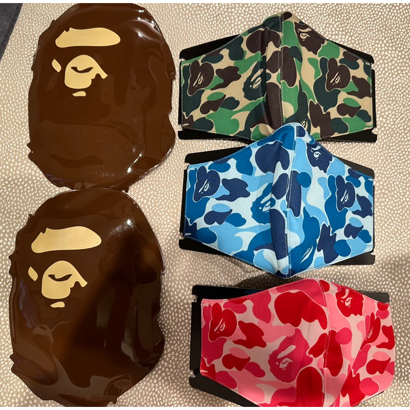 全新 BAPE A Bathing ape 布 口罩 保暖 騎 機車 可用 保證 正品 有小童S X S 出清 特價