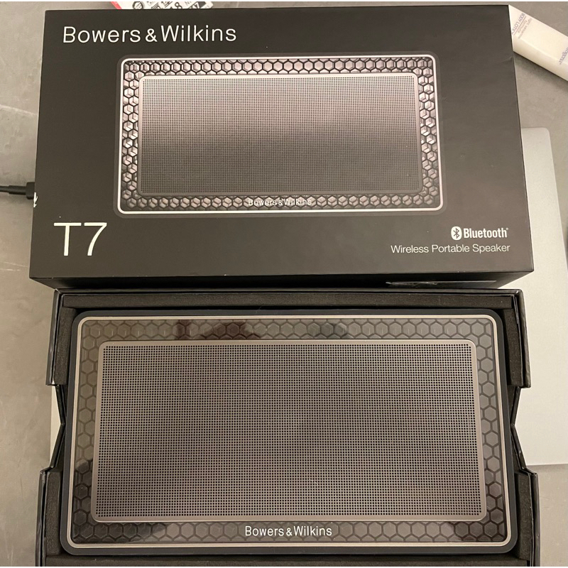 Bowers &amp; Wilkins T7 藍牙音響 二手 配件完整含紙盒