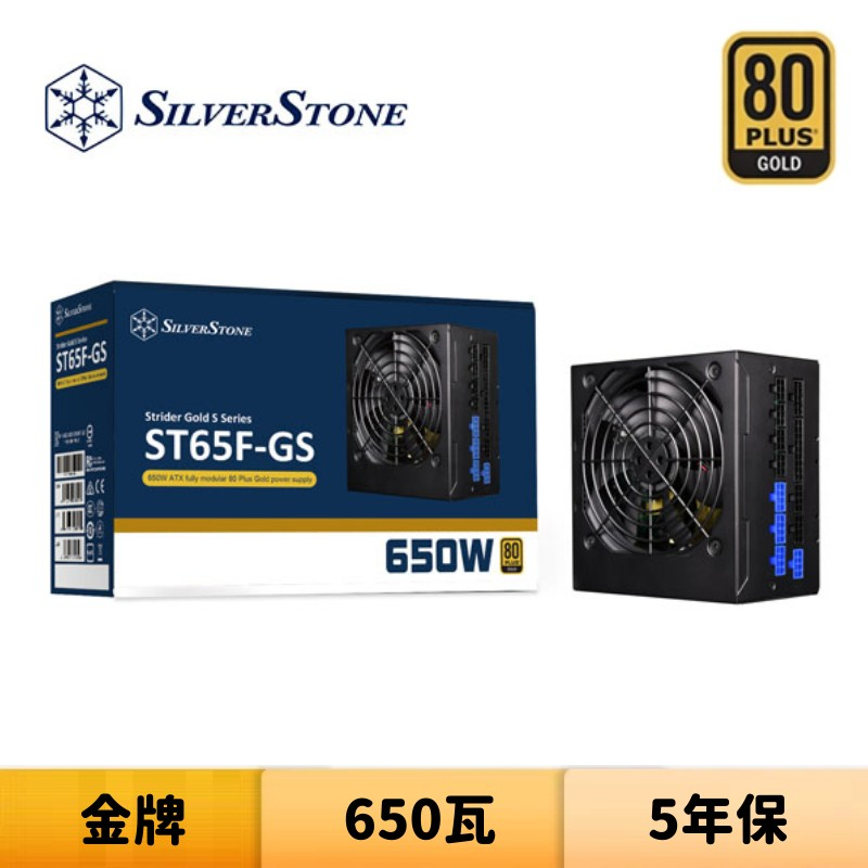 SilverStone 銀欣 ST65F-GS 650瓦 金牌 全模組 電源供應器