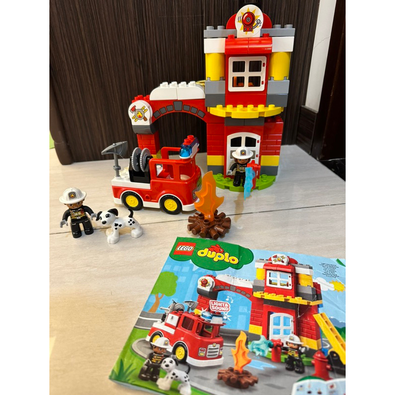 樂高 得寶 消防局 消防車 有音效 LEGO duplo 10903 fire station