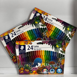 施德樓 24色彩色筆 顏色鮮豔 MS327 可水洗 細筆身 好市多代購 文具 美勞用品 彩繪 兒童禮品 手帳塗鴉