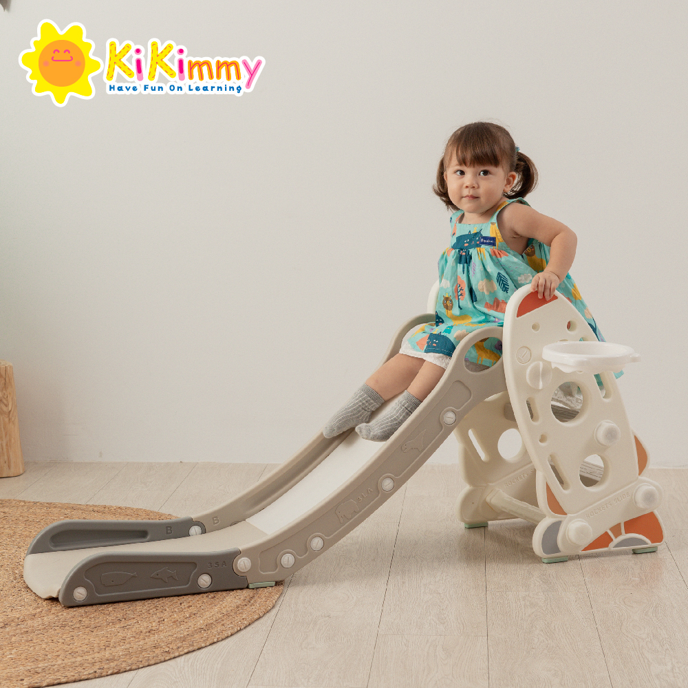 【Kikimmy 】太空火箭造型兒童溜滑梯 🔥免運🔥室內溜滑梯 放電神器 熱銷爆款 兒童玩具 室內遊樂場