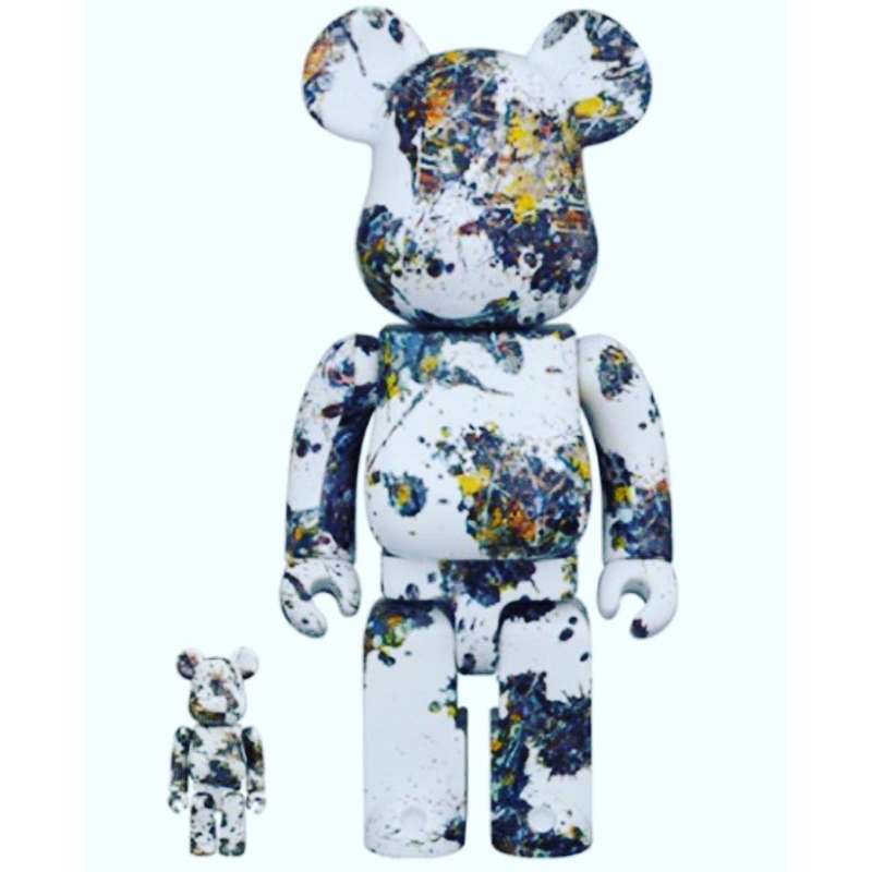 Be@rbrick 400%+100% Jackson Pollock 潑墨 3代