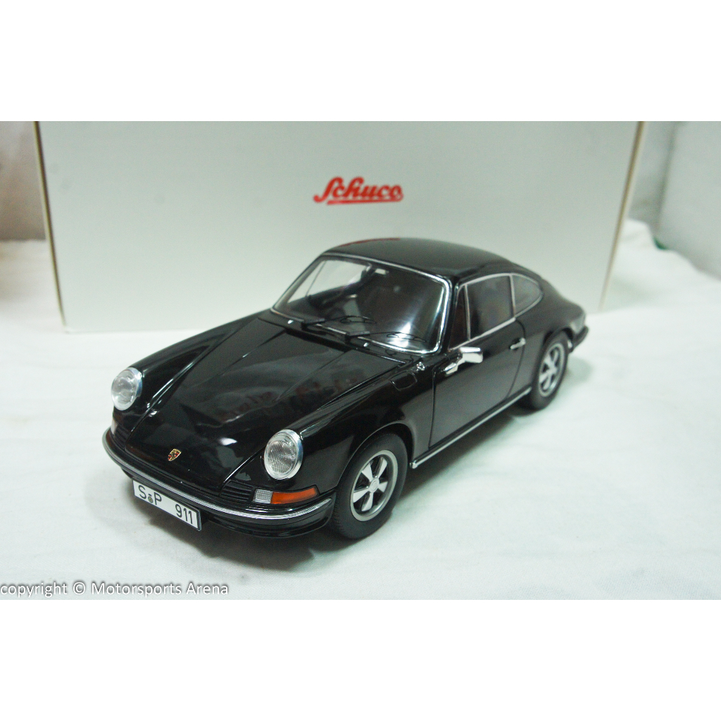 【現貨特價】1:18 Schuco Porsche 911 S Coupe 1973 黑色 ※合金全開※