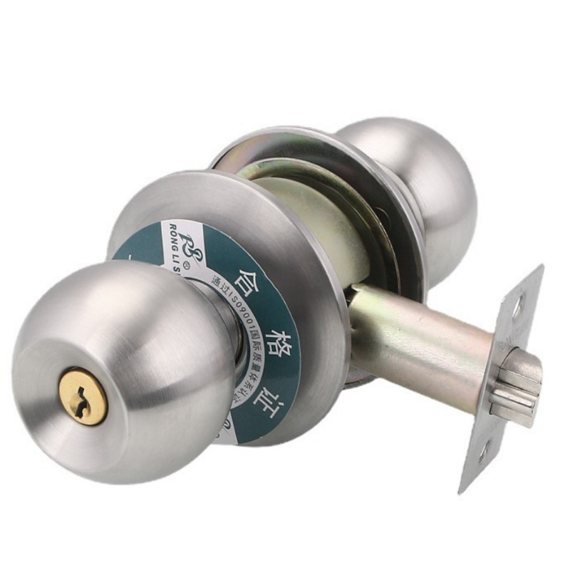 球形鎖 60mm 房間鎖 房門鎖 球型喇叭鎖 不鏽鋼門鎖 附鎖匙 喇叭鎖【DG228】