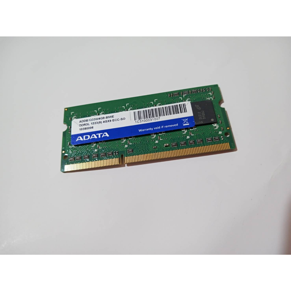 ADATA 筆電用記憶體 4GB DDR3 1333  (二手)