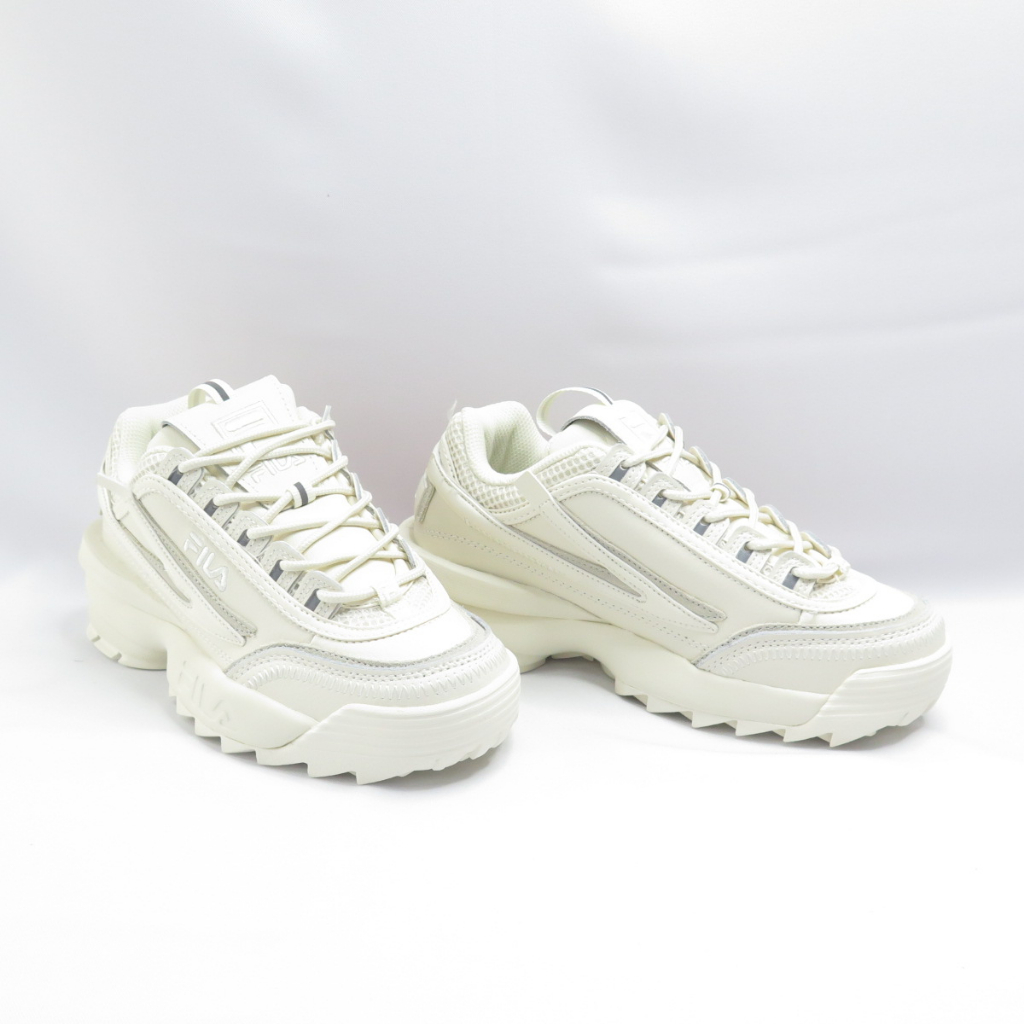 FILA DISRUPTER 2 EXP 女 復古老爹鞋 厚底休閒鞋 鋸齒 5XM01544100 米白【iSport】