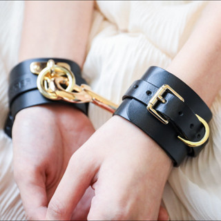 【真皮手銬 BDSM SM 情趣用品 調教道具 】Mister手作皮革 丨客製化刻字丨訂製丨義大利真皮