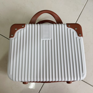 [全新未使用 快速出貨] 韓風硬殼迷你手提行李箱14吋 含內袋 防撞防擠壓防刮