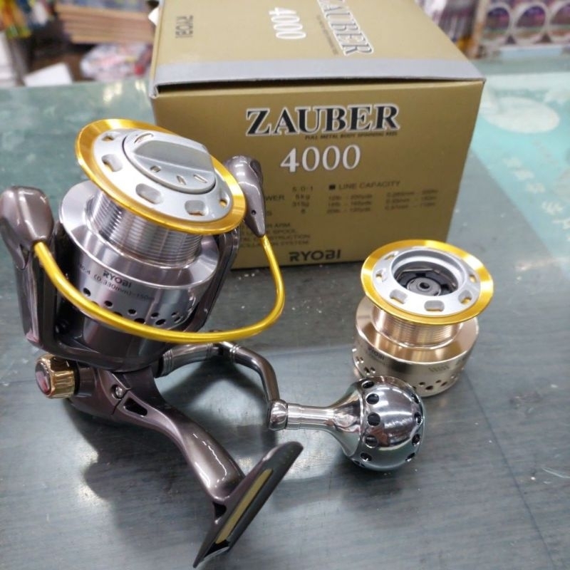 《漢國釣具》克亮 日本 RYOBI 捲線器 ZAUBER 3000型／4000型（兩個線杯），磯釣，海釣場，路亞，岸拋
