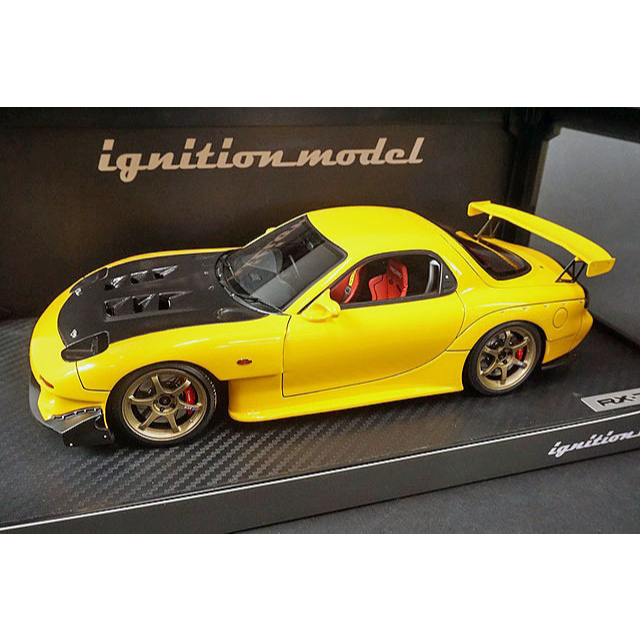 1/18 Ignition Model Mazda RX-7 FD3S 雨宮 Yellow IG2228 高橋啟介