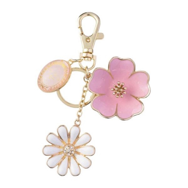 日本LADUREE 全新品 浪漫花朵鑰匙圈禮盒（兩色）~限量款