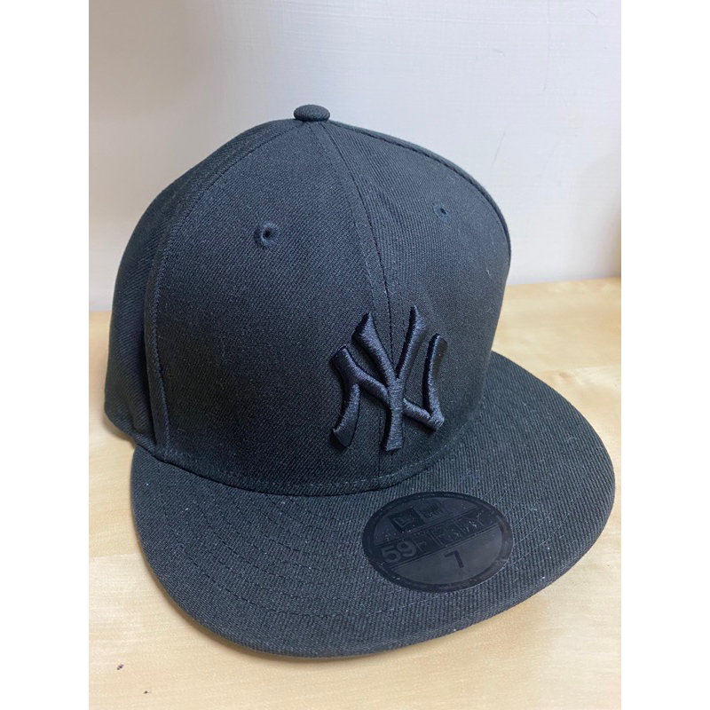 NEW ERA 59FIFTY 洋基 黑色 基本款 全封帽 棒球帽 尺寸7（55.8cm)