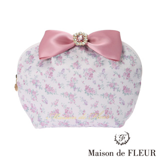 Maison de FLEUR 原創花卉系列寶石緞帶手拿包(8A24FJJ1400)