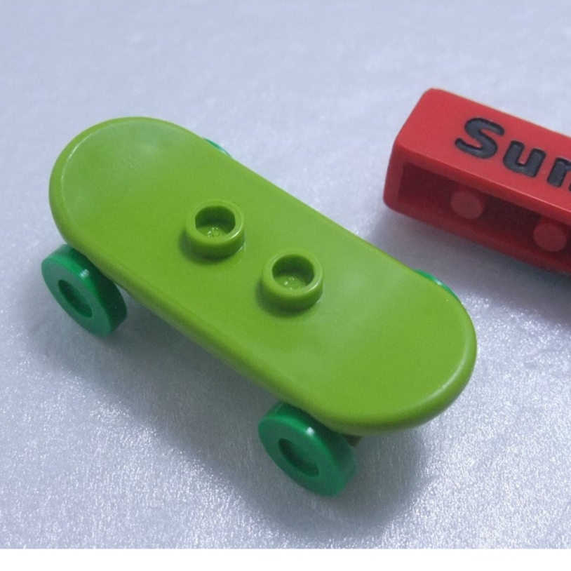 【積木2010】樂高 LEGO 萊姆綠色 滑板 42511 / 道具 (含亮綠色輪子)(Lime)(U-03)