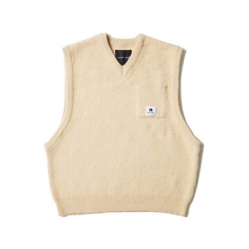 [現貨出清］AES POCKET V-NECK KNITTED VEST 米白色/灰色 羊毛背心 秒殺