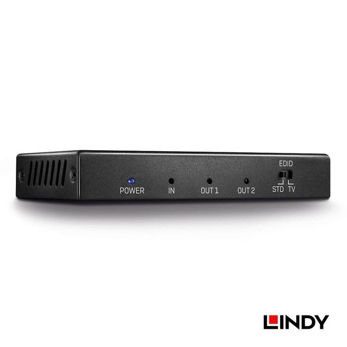 LINDY 林帝 HDMI2.0 UHD 18G 4K@60HZ 一進二出影像分配器 (38235)