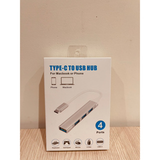Type-c to USB 3.0 HUB 4 port 銀