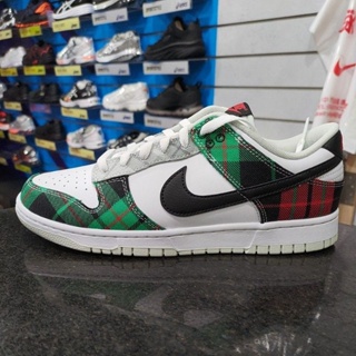 NIKE DUNK LOW RETRO PRM 男款 休閒鞋 DV0827-100 英倫風 紅綠 格子