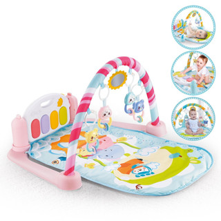 新生兒鋼琴健力架 寶寶健身架玩具 腳踏琴 / 新生兒音樂 哄寶玩具 遊戲地墊 嬰幼童玩具 商檢合格 【國王皇後婦幼商城】