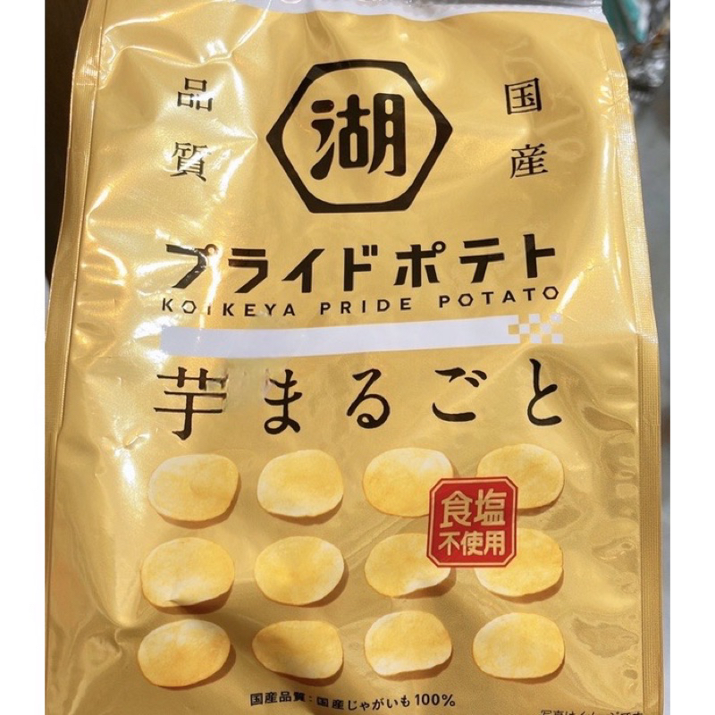 【亞菈小舖】日本零食 湖池屋 無鹽原味洋芋片 60g【優】