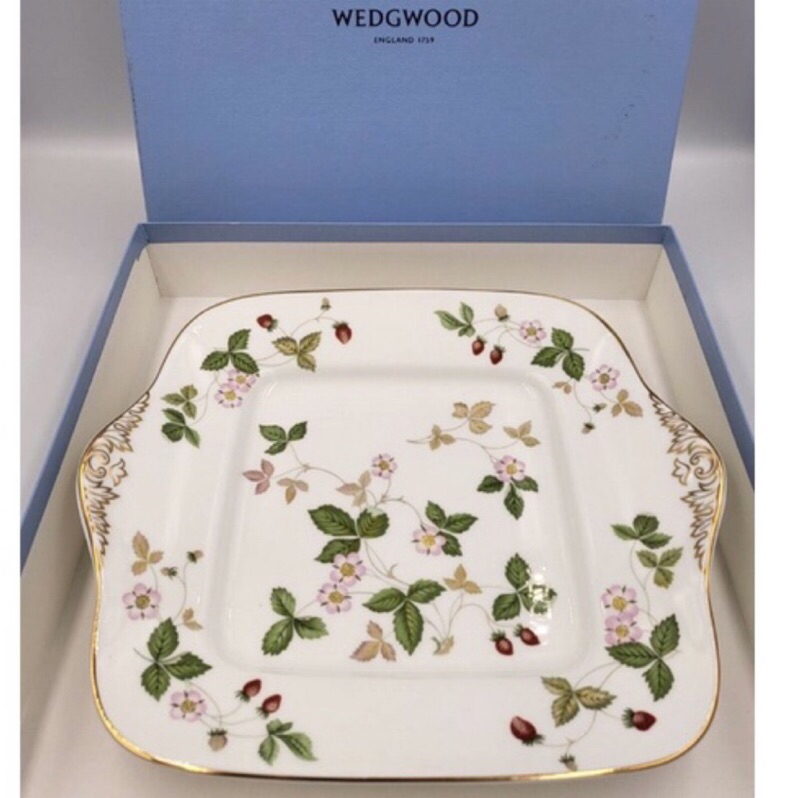 Wedgwood 英國製 骨瓷 野草莓 大方盤