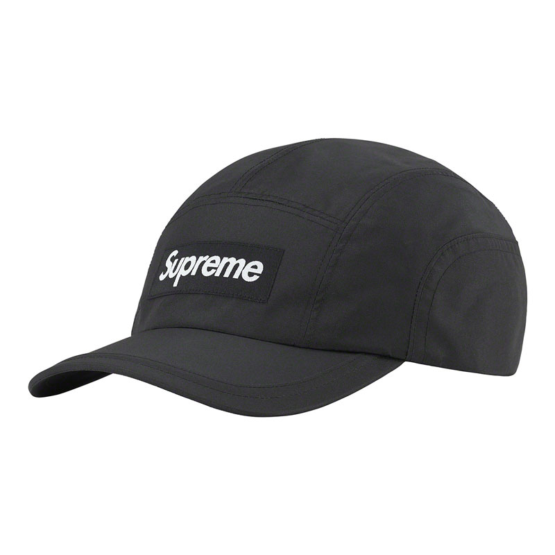 SUPREME FW22 GORE-TEX Camp Cap 五分割帽 (黑色) 化學原宿