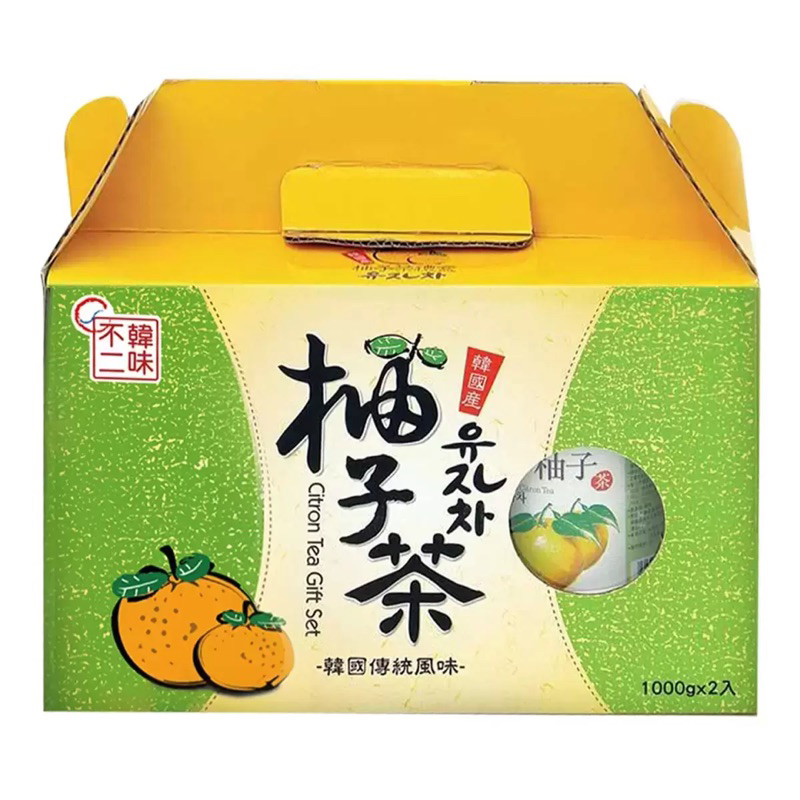 韓味不二 柚子茶飲組 1公斤 X 2入 好市多代購 Costco