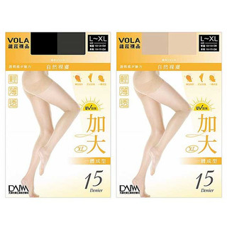 VOLA 維菈織品 加大褲型透膚絲襪(1件入) 款式可選 MIT台灣製 15 Denier【小三美日】DS011931