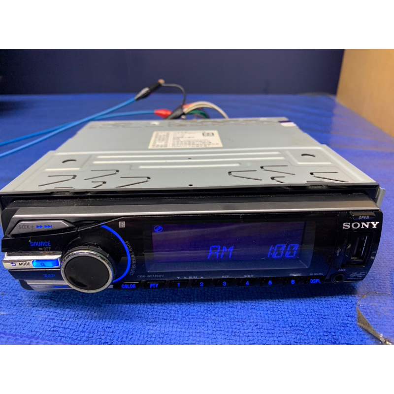 新竹湖口阿皓汽車音響：SONY汽車音響CD光碟主機 CDX-GT710UV （MP3/USB）原廠公司貨