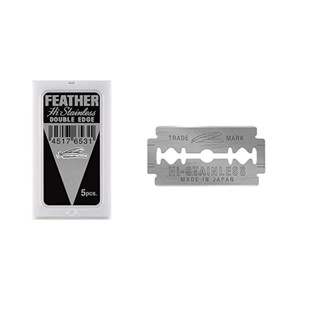 日本製 FEATHER 雙面 羽毛刀片 羽毛牌刀片 修眉刀片 羽毛雙面刀片