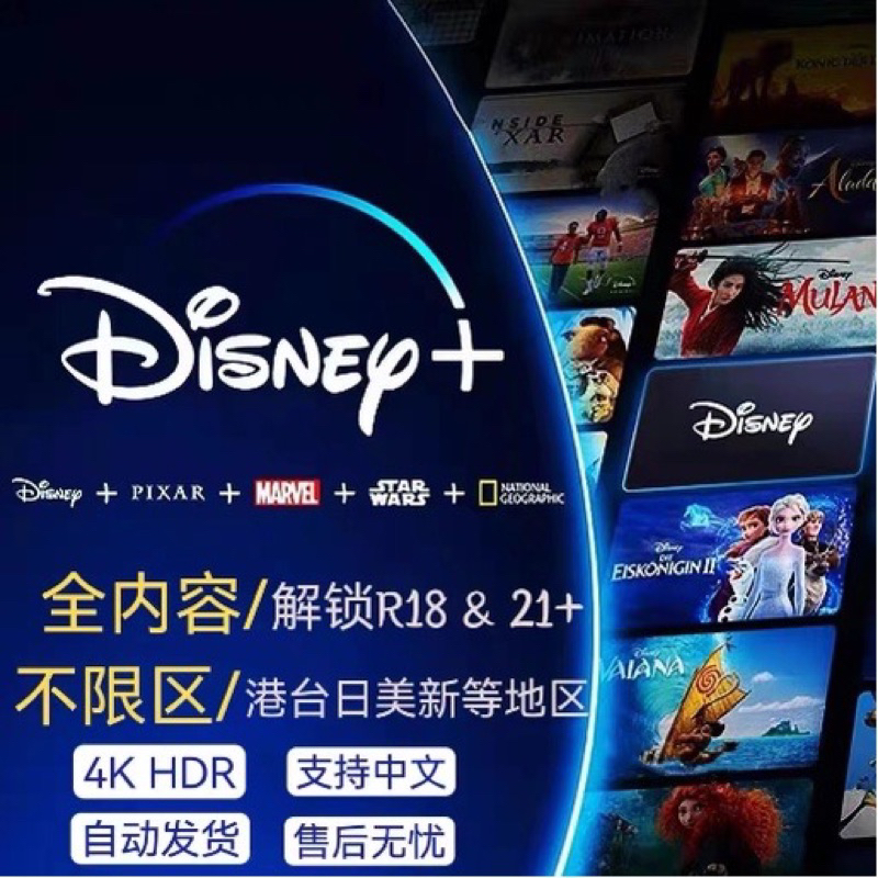 現貨秒發 Disney + 會員 Disney plus 共享 迪士尼 HDMI轉接線 帳號