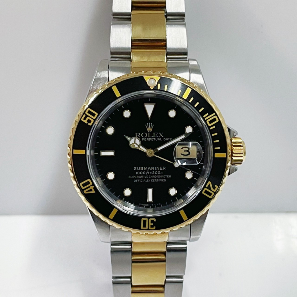 ROLEX 勞力士 16613 現貨 潛航者 黑水鬼半金 T25面盤 潛水 錶徑40mm自動機械 大眾當舖 編號8362