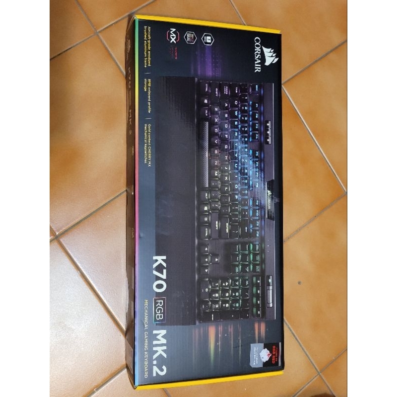 【CORSAIR海盜船】K70 RGB MK.2 電競鍵盤-紅軸 全新 未拆封