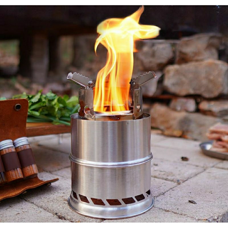 bushcraft柴火爐 高效率 二次燃燒 戶外 野營 柴火爐 野炊 氣化爐 折疊 木柴爐