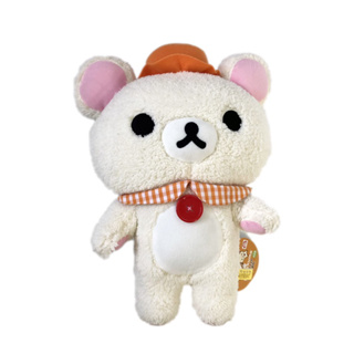 拉拉熊 小白熊 造型 帽子 領巾 填充娃娃