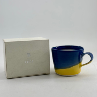 其里商行 artisan tete藍黃馬克杯 280ml咖啡杯 雙色 撞色 陶瓷杯 質感