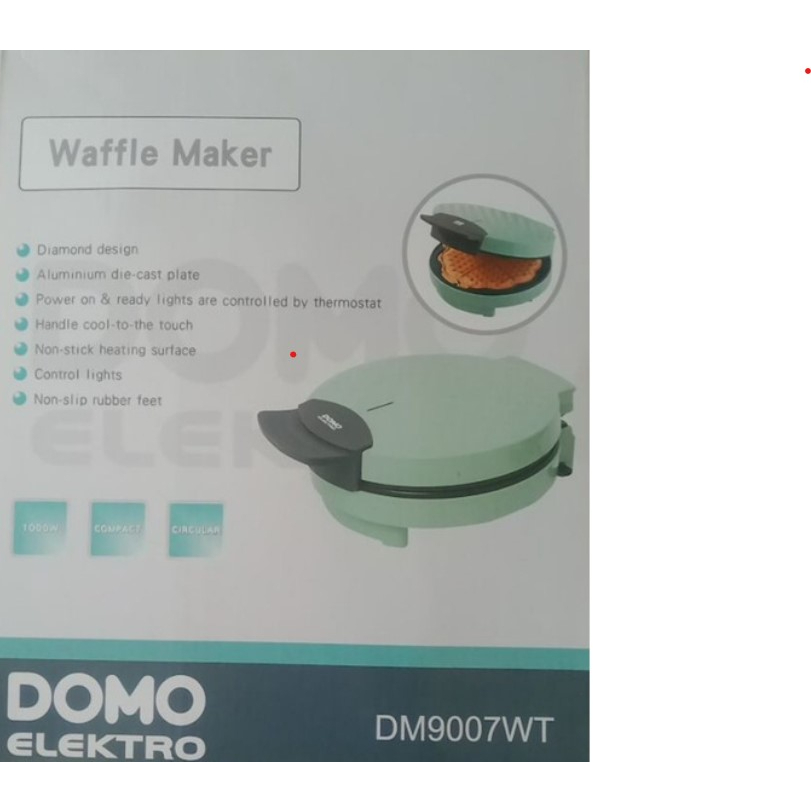 比利時 DOMO 菱格紋鬆餅機 DM9007WT (愛心造型)