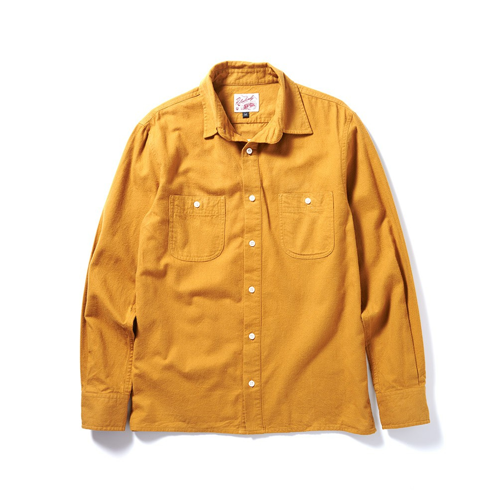 retrodandy - Chamois Shirt - 芥黃 Mustard M號