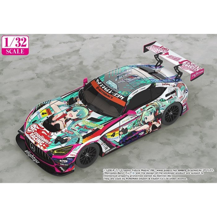 ☆88玩具收納☆日本 842870 初音未來 AMG 2020 最終戰 1：32 玩具車合金模型車場景擺飾絕版收藏