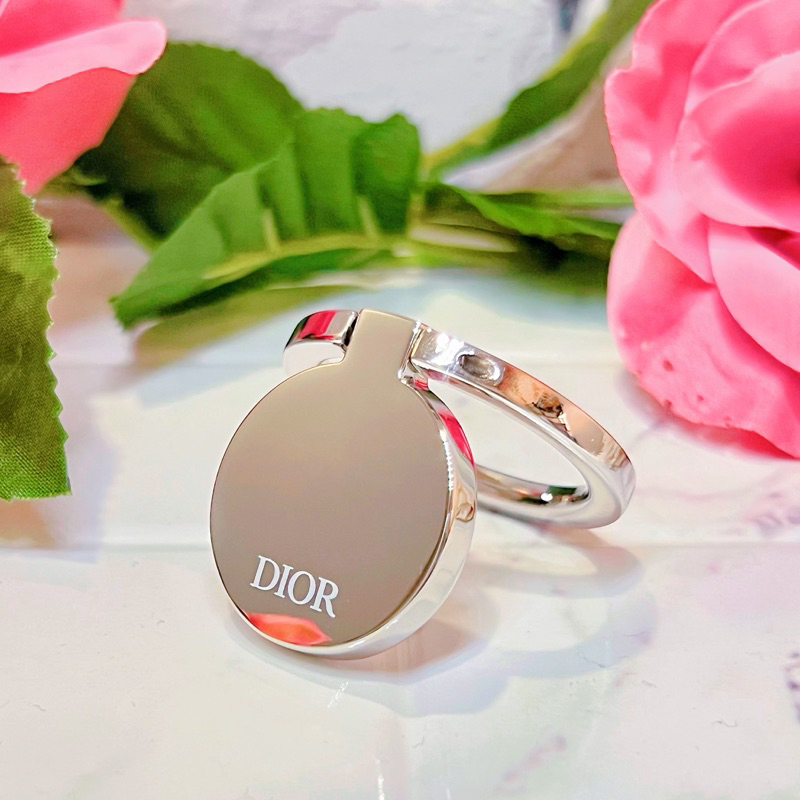 全新 專櫃正品 Dior 迪奧LOGO電鍍拋光金屬手機扣