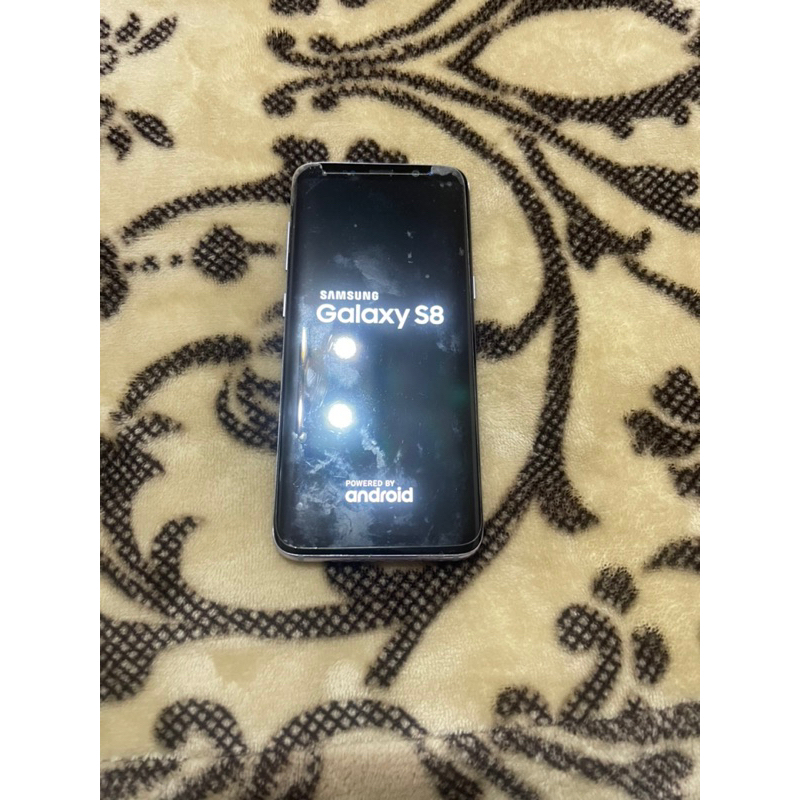 SAMSUNG Galaxy S8 64G螢幕有保護貼 觸控顯示都正常 需更換電池 有Google鎖 會解鎖的在購買