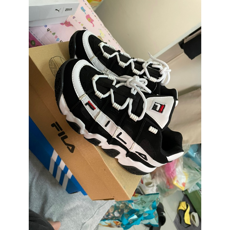 帝安諾- FILA 97 COURT DELUXE AIR 韓國 全黑 焦糖 黑白 老爹鞋 休閒鞋 BTS 金裕貞