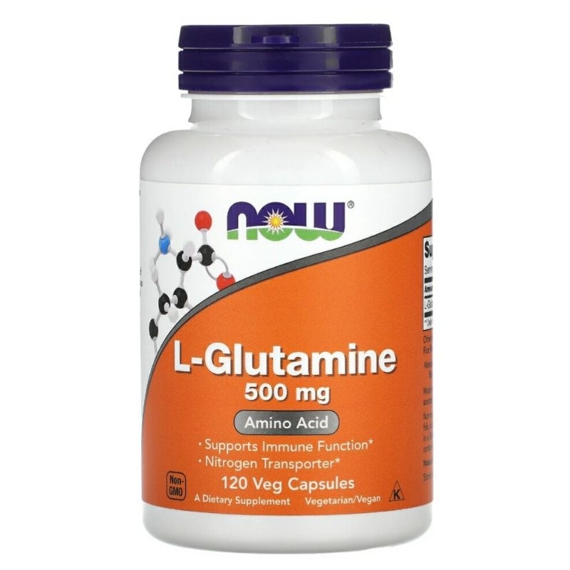 《 現貨》NOW，L-Glutamine 500mg  120顆，glutamine