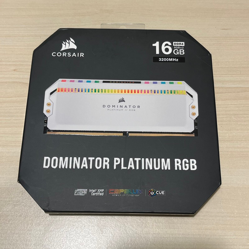海盜船記憶體Corsair DOMINATOR RGB白色 DDR4 16GB (2x8GB) 3200MHz